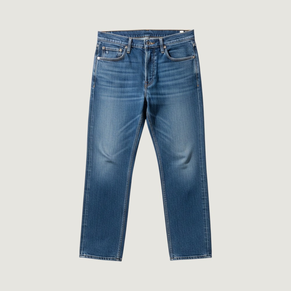 Lands End‎ Square Rigger Men's Jeans Blue Denim 36x30 Straight Leg Waist Adjust
